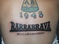 Tattoo - Tatuaje - tatuagem - Tatuaje de la Barra: Fortaleza Leoparda Sur &bull; Club: Atlético Bucaramanga &bull; País: Colombia