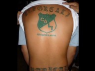 Tattoo - Tatuaje - tatuagem - Tatuaje de la Barra: Frente Radical Verdiblanco &bull; Club: Deportivo Cali &bull; País: Colombia