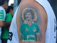 Tattoo - Tatuaje - tatuagem - "Homenaje al Pibe Valderrama" Tatuaje de la Barra: Frente Radical Verdiblanco &bull; Club: Deportivo Cali &bull; País: Colombia