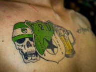 Tattoo - Tatuaje - tatuagem - Tatuaje de la Barra: Frente Radical Verdiblanco &bull; Club: Deportivo Cali &bull; País: Colombia