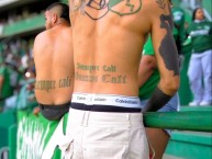 Tattoo - Tatuaje - tatuagem - "Siempre Cali" Tatuaje de la Barra: Frente Radical Verdiblanco &bull; Club: Deportivo Cali &bull; País: Colombia