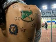 Tattoo - Tatuaje - tatuagem - "AVALANCHA VERDE" Tatuaje de la Barra: Frente Radical Verdiblanco &bull; Club: Deportivo Cali &bull; País: Colombia