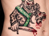 Tattoo - Tatuaje - tatuagem - Tatuaje de la Barra: Frente Radical Verdiblanco &bull; Club: Deportivo Cali &bull; País: Colombia