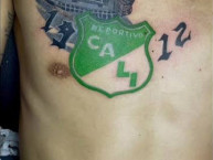 Tattoo - Tatuaje - tatuagem - Tatuaje de la Barra: Frente Radical Verdiblanco &bull; Club: Deportivo Cali &bull; País: Colombia