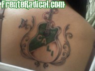 Tattoo - Tatuaje - tatuagem - Tatuaje de la Barra: Frente Radical Verdiblanco • Club: Deportivo Cali • País: Colombia