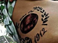 Tattoo - Tatuaje - tatuagem - Tatuaje de la Barra: Frente Radical Verdiblanco • Club: Deportivo Cali • País: Colombia