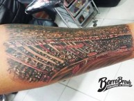 Tattoo - Tatuaje - tatuagem - Tatuaje de la Barra: Frente Rojiblanco Sur • Club: Junior de Barranquilla