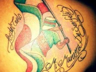 Tattoo - Tatuaje - tatuagem - "Mi Manera De Ser Feliz" Tatuaje de la Barra: Fúria Verde • Club: Marathón • País: Honduras