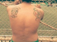 Tattoo - Tatuaje - tatuagem - "Tatuajes del ya fallecido Capo El Bruck, Que en paz descanse." Tatuaje de la Barra: Fúria Verde • Club: Marathón • País: Honduras