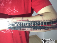 Tattoo - Tatuaje - tatuagem - "Homenaje al antiguo estadio Beira-Rio" Tatuaje de la Barra: Guarda Popular • Club: Internacional • País: Brasil