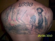 Tattoo - Tatuaje - tatuagem - Tatuaje de la Barra: Guerreiros do Almirante • Club: Vasco da Gama • País: Brasil