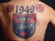 Tattoo - Tatuaje - tatuagem - Tatuaje de la Barra: Gurkas • Club: Jorge Wilstermann • País: BolÃ­via
