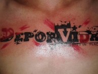 Tattoo - Tatuaje - tatuagem - Tatuaje de la Barra: Huracan Roji-Negro • Club: Deportivo Lara