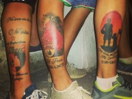 Tattoo - Tatuaje - tatuagem - "BHR-LBDC" Tatuaje de la Barra: Huracan Roji-Negro • Club: Deportivo Lara • País: Venezuela