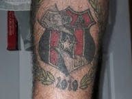 Tattoo - Tatuaje - tatuagem - "1919 escudo de liga deportiva alajuelense" Tatuaje de la Barra: La 12 • Club: Alajuelense