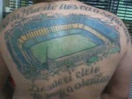 Tattoo - Tatuaje - tatuagem - "La Bombonera" Tatuaje de la Barra: La 12 • Club: Boca Juniors • País: Argentina