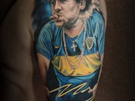 Tattoo - Tatuaje - tatuagem - "Diego Maradona" Tatuaje de la Barra: La 12 • Club: Boca Juniors