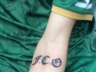 Tattoo - Tatuaje - tatuagem - "Mí tatuaje con las siglas de Ferro" Tatuaje de la Barra: La Banda 100% Caballito • Club: Ferro Carril Oeste