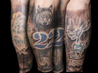Tattoo - Tatuaje - tatuagem - "Tatuaje de Gimnasia y Esgrima La Plata, hecho en Studio A Tattoos por Facundo Pereyra Ochi" Tatuaje de la Barra: La Banda de Fierro 22 • Club: Gimnasia y Esgrima
