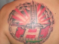 Tattoo - Tatuaje - tatuagem - "EL QUEMERO" Tatuaje de la Barra: La Banda de la Quema • Club: Huracán • País: Argentina