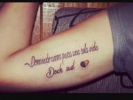 Tattoo - Tatuaje - tatuagem - Tatuaje de la Barra: La Banda del Docke • Club: Dock Sud • País: Argentina
