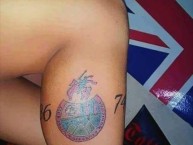 Tattoo - Tatuaje - tatuagem - "Fanatica del MUNIIPAL" Tatuaje de la Barra: La Banda del Rojo • Club: Municipal • País: Guatemala