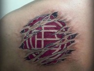 Tattoo - Tatuaje - tatuagem - Tatuaje de la Barra: La Barra 14 • Club: Lanús • País: Argentina