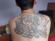 Tattoo - Tatuaje - tatuagem - "Expreso DECANO" Tatuaje de la Barra: La Barra 79 • Club: Olimpia • País: Paraguay