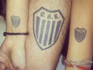 Tattoo - Tatuaje - tatuagem - Tatuaje de la Barra: La Barra de Caseros • Club: Club Atlético Estudiantes • País: Argentina