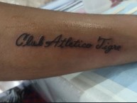 Tattoo - Tatuaje - tatuagem - "Tigre de mí vida" Tatuaje de la Barra: La Barra Del Matador &bull; Club: Tigre &bull; País: Argentina
