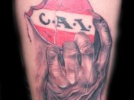 Tattoo - Tatuaje - tatuagem - Tatuaje de la Barra: La Barra del Rojo • Club: Independiente