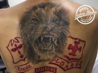 Tattoo - Tatuaje - tatuagem - "Cruzada Norte" Tatuaje de la Barra: La Guardia Albi Roja Sur • Club: Independiente Santa Fe