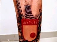 Tattoo - Tatuaje - tatuagem - Tatuaje de la Barra: La Guardia Albi Roja Sur &bull; Club: Independiente Santa Fe &bull; País: Colombia