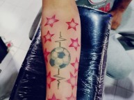 Tattoo - Tatuaje - tatuagem - Tatuaje de la Barra: La Guardia Albi Roja Sur &bull; Club: Independiente Santa Fe &bull; País: Colombia