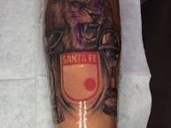 Tattoo - Tatuaje - tatuagem - Tatuaje de la Barra: La Guardia Albi Roja Sur &bull; Club: Independiente Santa Fe &bull; País: Colombia