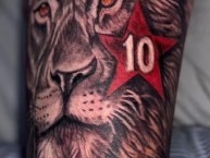 Tattoo - Tatuaje - tatuagem - Tatuaje de la Barra: La Guardia Albi Roja Sur &bull; Club: Independiente Santa Fe &bull; País: Colombia