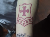 Tattoo - Tatuaje - tatuagem - Tatuaje de la Barra: La Guardia Albi Roja Sur &bull; Club: Independiente Santa Fe &bull; País: Colombia