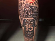 Tattoo - Tatuaje - tatuagem - Tatuaje de la Barra: La Guardia Albi Roja Sur &bull; Club: Independiente Santa Fe &bull; País: Colombia