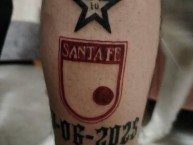 Tattoo - Tatuaje - tatuagem - Tatuaje de la Barra: La Guardia Albi Roja Sur &bull; Club: Independiente Santa Fe &bull; País: Colombia