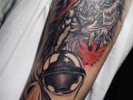 Tattoo - Tatuaje - tatuagem - Tatuaje de la Barra: La Guardia Albi Roja Sur &bull; Club: Independiente Santa Fe &bull; País: Colombia
