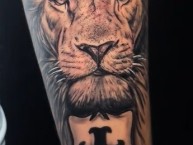 Tattoo - Tatuaje - tatuagem - Tatuaje de la Barra: La Guardia Albi Roja Sur &bull; Club: Independiente Santa Fe &bull; País: Colombia