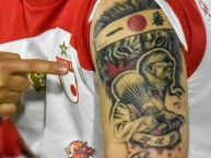 Tattoo - Tatuaje - tatuagem - Tatuaje de la Barra: La Guardia Albi Roja Sur &bull; Club: Independiente Santa Fe &bull; País: Colombia