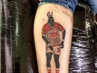 Tattoo - Tatuaje - tatuagem - Tatuaje de la Barra: La Guardia Albi Roja Sur &bull; Club: Independiente Santa Fe &bull; País: Colombia