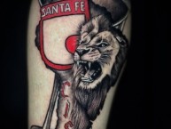 Tattoo - Tatuaje - tatuagem - Tatuaje de la Barra: La Guardia Albi Roja Sur &bull; Club: Independiente Santa Fe &bull; País: Colombia