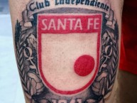 Tattoo - Tatuaje - tatuagem - Tatuaje de la Barra: La Guardia Albi Roja Sur &bull; Club: Independiente Santa Fe &bull; País: Colombia