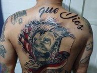 Tattoo - Tatuaje - tatuagem - Tatuaje de la Barra: La Guardia Albi Roja Sur &bull; Club: Independiente Santa Fe &bull; País: Colombia