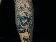 Tattoo - Tatuaje - tatuagem - Tatuaje de la Barra: La Guardia Albi Roja Sur &bull; Club: Independiente Santa Fe &bull; País: Colombia