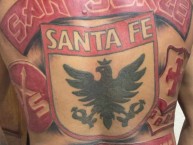Tattoo - Tatuaje - tatuagem - Tatuaje de la Barra: La Guardia Albi Roja Sur &bull; Club: Independiente Santa Fe &bull; País: Colombia