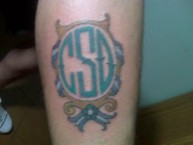 Tattoo - Tatuaje - tatuagem - Tatuaje de la Barra: La Guardia Puyutana &bull; Club: Sportivo Desamparados &bull; País: Argentina