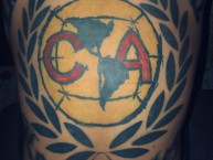 Tattoo - Tatuaje - tatuagem - "Tatuaje de Club America de la Monumental Los Angeles" Tatuaje de la Barra: La Monumental • Club: América